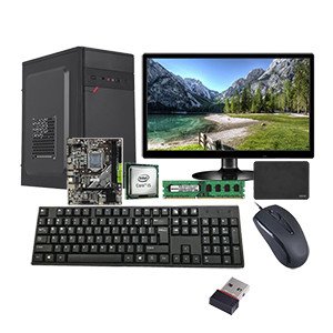 Assembled Desktop ( Intel i5 2nd Gen / H61 Motherboard / 8GB DDR3 / 256GB SSD / 19 Inch Monitor / USB Keyboard & Mouse / WIFI Device / Windows 10 / 1 Year Warranty )