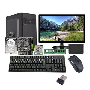 Assembled Desktop ( Intel i3 2nd Gen / H61 Motherboard / 8GB DDR3 / 256GB SSD / 500GB HDD / 19 Inch Monitor / USB Keyboard & Mouse / WIFI Device / Windows 10 / 1 Year Warranty )