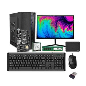 Assembled Desktop ( Intel i5 6th Gen / H110 Motherboard / 8GB DDR4 / 256GB SSD / 22 Inch Monitor / USB Keyboard & Mouse / WIFI Device / Windows 11 / 1 Year Warranty )